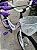 BICICLETA ARO (20) FEMININA CALOI CECI S/ MARCHA FREIO V-BRAKE COM CESTA COR BRANCO/ROXO - Imagem 3