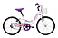 BICICLETA ARO (20) FEMININA CALOI CECI S/ MARCHA FREIO V-BRAKE COM CESTA COR BRANCO/ROXO - Imagem 2