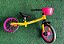 BICICLETA  ARO (12) FEMININA  BALANCE (EQUILIBRIO) BIKE NATHOR AMARELA/ROSA - Imagem 1