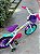 BICICLETA ARO (16) FEMININA CALOI CECI S/ MARCHA FREIO V-BRAKE COM CESTA COR BRANCO/ROXO - Imagem 6