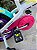 BICICLETA ARO (16) FEMININA CALOI CECI S/ MARCHA FREIO V-BRAKE COM CESTA COR BRANCO/ROXO - Imagem 8
