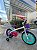 BICICLETA ARO (16) FEMININA CALOI CECI S/ MARCHA FREIO V-BRAKE COM CESTA COR BRANCO/ROXO - Imagem 1