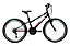 BICICLETA ARO (24) MASCULINA CALOI MAX  21 VELOCIDADES FREIOS V-BRAKE COR PRETO/AZUL/VERMELHO - Imagem 2