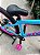 BICICLETA MTB FREERIDE ARO (26) VIKINGX TUFF-38 KIT SINGLE S/MARCHA FREIO DISC HIDRÁULICO TRASEIRO SHIMANO COR AZUL/ROSA - Imagem 6