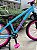 BICICLETA MTB FREERIDE ARO (26) VIKINGX TUFF-38 KIT SINGLE S/MARCHA FREIO DISC HIDRÁULICO TRASEIRO SHIMANO COR AZUL/ROSA - Imagem 5