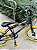 BICICLETA ARO (20) MASCULINA COR PRETO/AMARELO S/ MARCHA MARCA DNZ PERSONALIZADA BATMAN - Imagem 10