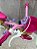 BICICLETA ARO (12) FEMININA COR ROSA/BRANCO S/MARCHA MARCA NATHOR PRINCESAS COM CESTA - Imagem 3