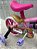 BICICLETA ARO (12) FEMININA COR ROSA/BRANCO S/MARCHA MARCA NATHOR PRINCESAS COM CESTA - Imagem 6