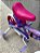BICICLETA ARO (12) FEMININA COR VIOLETA/LILAS/BRANCO NATHOR COM CESTA - Imagem 5