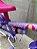 BICICLETA ARO (12) FEMININA COR VIOLETA/LILAS/BRANCO NATHOR COM CESTA - Imagem 9
