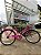 BICICLETA ARO (26) FEMININA COR ROSA FUCSIA S/MARCHA FREIO V-BRAKE ( A MÃO) MARCA MONARK BRISA - Imagem 1
