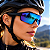 OCULOS CICLISMO LENTE AZUL ESPELHADO - Imagem 1