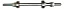 EIXO TRASEIRO 3/8X200MM GROSSO COM ESPAÇADOR COM ROLAMENTO PARA CUBO DE ALUMINIO - Imagem 5