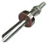EIXO TRASEIRO 3/8X200MM GROSSO COM ESPAÇADOR COM ROLAMENTO PARA CUBO DE ALUMINIO - Imagem 4