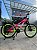 BICICLETA MTB FREERIDE ARO (26) VIKINGX TUFF-25 CAMBIO 21 VELOCIDADES FREIO DISC MECÂNICO COR ROSA/VERDE - Imagem 1