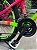 BICICLETA MTB FREERIDE ARO (26) VIKINGX TUFF-25 CAMBIO 21 VELOCIDADES FREIO DISC MECÂNICO COR ROSA/VERDE - Imagem 3