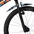 BICICLETA ARO (16) MASCULINA COR CAMUFLADA AZUL S/MARCHA FREIO V-BRAKE MARCA GROOVE - Imagem 5