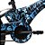 BICICLETA ARO (16) MASCULINA COR CAMUFLADA AZUL S/MARCHA FREIO V-BRAKE MARCA GROOVE - Imagem 3