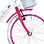 BICICLETA ARO (20) FEMININA BRANCO/ROSA S/MARCHA FREIO V-BRAKE GROOVE MY BIKE - Imagem 3