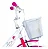 BICICLETA ARO (20) FEMININA BRANCO/ROSA S/MARCHA FREIO V-BRAKE GROOVE MY BIKE - Imagem 5