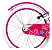 BICICLETA ARO (20) FEMININA BRANCO/ROSA S/MARCHA FREIO V-BRAKE GROOVE MY BIKE - Imagem 4