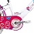 BICICLETA ARO (20) FEMININA BRANCO/ROSA S/MARCHA FREIO V-BRAKE GROOVE MY BIKE - Imagem 7