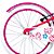 BICICLETA ARO (20) FEMININA ROSA/BRANCO S/MARCHA FREIO V-BRAKE GROOVE MY BIKE - Imagem 3