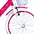 BICICLETA ARO (20) FEMININA ROSA/BRANCO S/MARCHA FREIO V-BRAKE GROOVE MY BIKE - Imagem 7