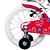 BICICLETA ARO (16) FEMININA COR BRANCO/ROSA S/MARCHA FREIO V-BRAKE MARCA GROOVE MY BIKE - Imagem 3