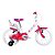 BICICLETA ARO (16) FEMININA COR BRANCO/ROSA S/MARCHA FREIO V-BRAKE MARCA GROOVE MY BIKE - Imagem 1