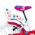 BICICLETA ARO (16) FEMININA COR BRANCO/ROSA S/MARCHA FREIO V-BRAKE MARCA GROOVE MY BIKE - Imagem 4