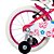 BICICLETA ARO (16) FEMININA COR ROSA/BRANCO S/MARCHA FREIO V-BRAKE MARCA GROOVE MY BIKE - Imagem 3