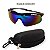 OCULOS CICLISMO LENTE ZUL-VERDE ESPELHADO GTI - Imagem 1