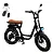 BICICLETA ELÉTRICA AUTOPROPELIDO INOW MODELO MOVI CLUB C20 750W RETRO PRETO/MARRON AUTONOMIA ATÉ 60KM - Imagem 1