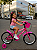 BICICLETA ARO (16) FEMININA COR PINK/PINK S/MARCHA MARCA MILANO GROW UP - Imagem 1