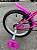 BICICLETA ARO (16) FEMININA COR PINK/PINK  S/MARCHA MARCA MILANO GROW UP - Imagem 2