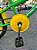 BICICLETA ARO (16) MASCULINA COR VERDE/AMARELO S/MARCHA MARCA MILANO GROW UP - Imagem 4