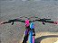 BICICLETA MTB FREERIDE ARO (26) VIKINGX TUFF-25 CAMBIO 21 VELOCIDADES FREIO DISC MECÂNICO COR PRETO/ROSA/AZUL - Imagem 7