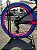 BICICLETA MTB FREERIDE ARO (26) VIKINGX TUFF-25 CAMBIO 21 VELOCIDADES FREIO DISC MECÂNICO COR PRETO/ROSA/AZUL - Imagem 5