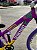 BICICLETA MTB FREERIDE ARO (26) VIKINGX TUFF-25 CAMBIO 8 VELOCIDADES FREIO DISC HIDRAULICO COR ROXO/AMARELO/BRANCO - Imagem 7