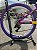 BICICLETA MTB FREERIDE ARO (26) VIKINGX TUFF-25 CAMBIO 8 VELOCIDADES FREIO DISC HIDRAULICO COR ROXO/AMARELO/BRANCO - Imagem 3