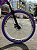 BICICLETA MTB FREERIDE ARO (26) VIKINGX TUFF-25 CAMBIO 8 VELOCIDADES FREIO DISC HIDRAULICO COR ROXO/AMARELO/BRANCO - Imagem 5