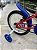 BICICLETA ARO (16) MASCULINA COR VERMELHO FERRARI/AZUL S/MARCHA MARCA MILANO GROW UP - Imagem 3