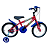 BICICLETA ARO (16) MASCULINA COR VERMELHO FERRARI/AZUL S/MARCHA MARCA MILANO GROW UP - Imagem 2