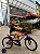 BICICLETA ARO (16) MASCULINA COR VERMELHO FERRARI/AZUL S/MARCHA MARCA MILANO GROW UP - Imagem 1