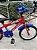 BICICLETA ARO (16) MASCULINA COR VERMELHO FERRARI/AZUL S/MARCHA MARCA MILANO GROW UP - Imagem 9