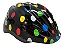 CAPACETE INFANTIL PRETO COM BOLINHAS ELLEVEN OUTMOLD SERIES TAMANHO M (53-57) - Imagem 1