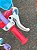 BICICLETA ARO (12) FEMININA ROXO/AZUL/CORAL S/MARCHA FREIO V-BRAKE NATHOR  STITCH - Imagem 10