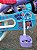 BICICLETA ARO (12) FEMININA ROXO/AZUL/CORAL S/MARCHA FREIO V-BRAKE NATHOR  STITCH - Imagem 3