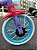 BICICLETA ARO (12) FEMININA ROXO/AZUL/CORAL S/MARCHA FREIO V-BRAKE NATHOR  STITCH - Imagem 5